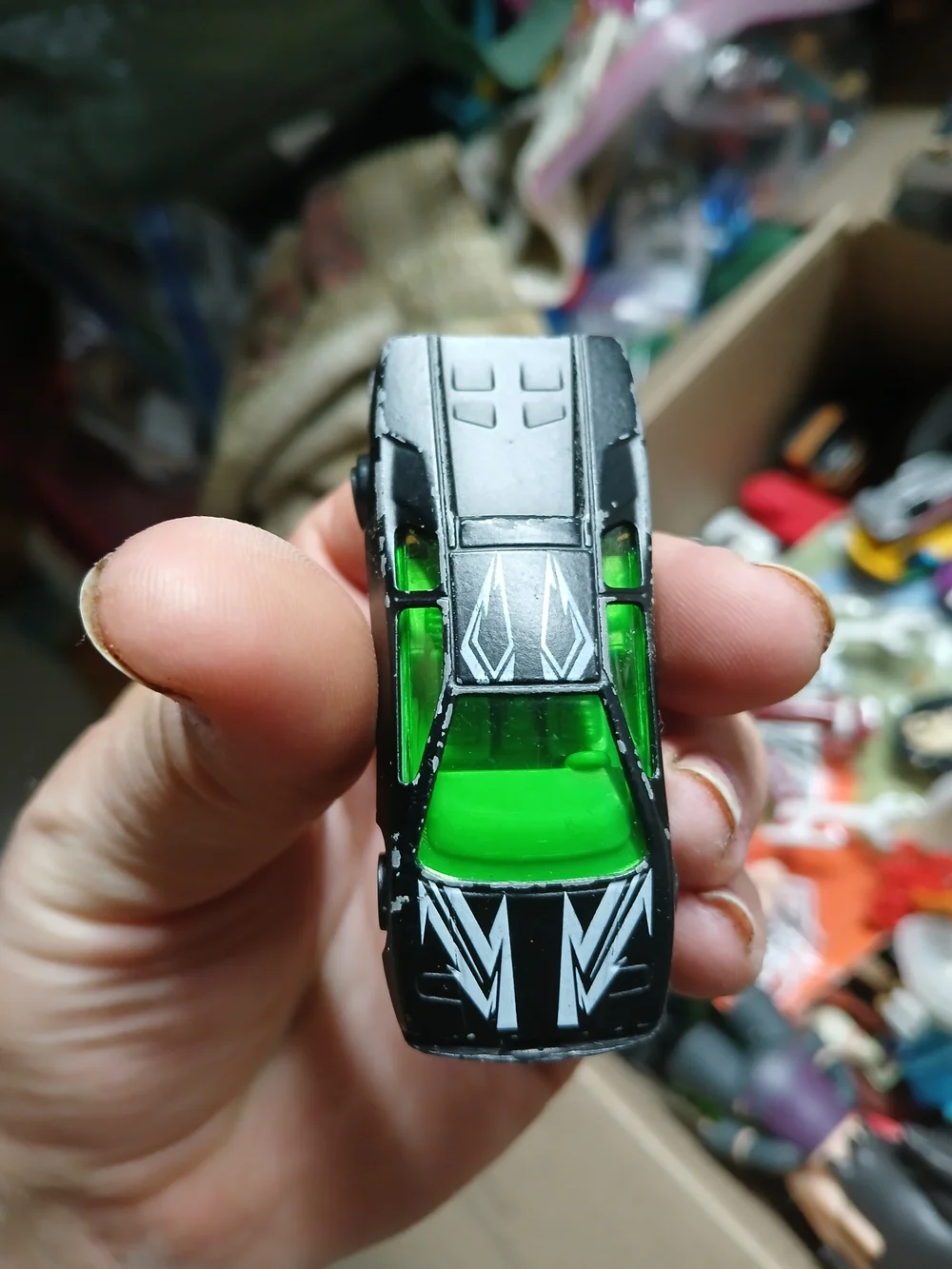 vintage 1:64 scale die-cast Lamborghini Diablo toy car manufactured by Suntoys